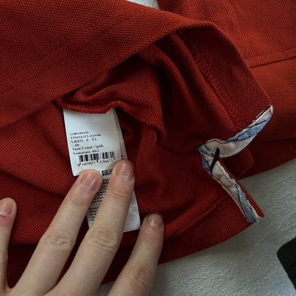 Orange Long-Sleeve Polo – XL – Like New – Unisex - Picture 5 of 5